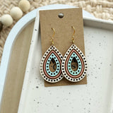 earrings Wicket Goods - multi pear drop