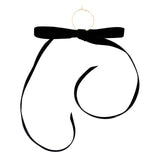 Velvet Bow Wine Charms - Green - Set of 6