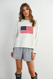 American Flag Sweater