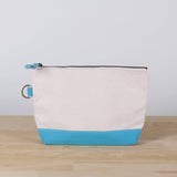 All In Zip Top Pouch: Cobalt / No Monogram
