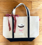 Hand Painted Mini Canvas Tote - Espresso Martini