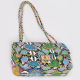 Multicolor Snakeskin purse
