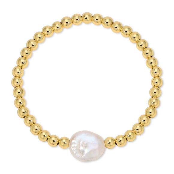 Beaded Bracelet With Baroque Pearl