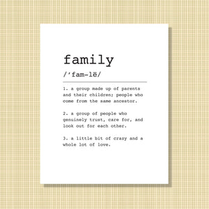family Definition Print