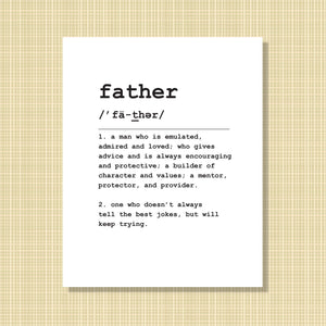 father Definition Print