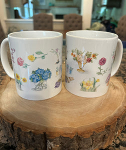 Floral Watercolor Mugs