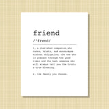 friend Definition Print