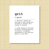 grit Definition Print