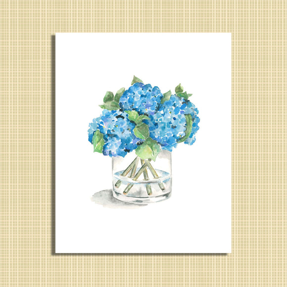 Hydrangea Watercolor print