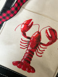 Hand Painted Medium Canvas Tote - Lobster