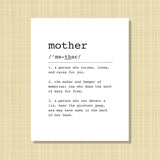 mother Definition Print