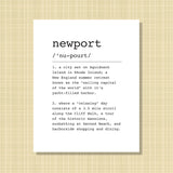 Newport Definition Print
