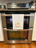 White Pumpkin tea towel