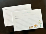 Watercolor recipe cards