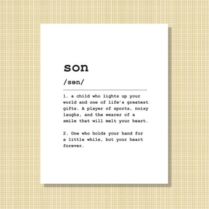 son Definition Print