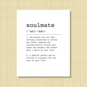soulmate Definition Print