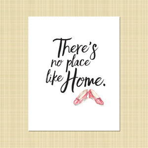 There's No Place Like Home Watercolor print