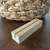 Wood block art holder