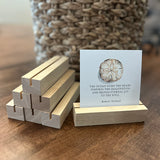 Wood block art holder