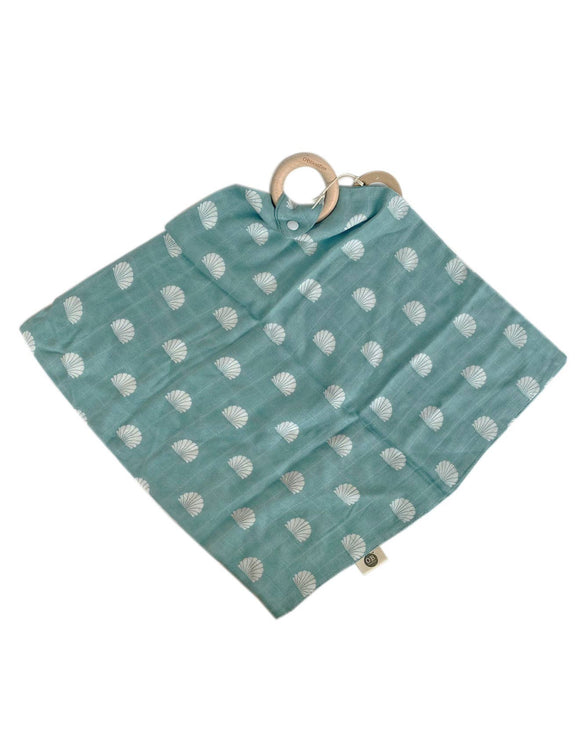 Muslin Security Blanket Ocean Shell Print