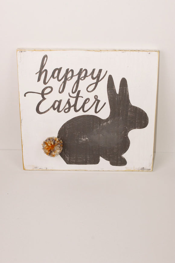 happy Easter - bunny wood signs