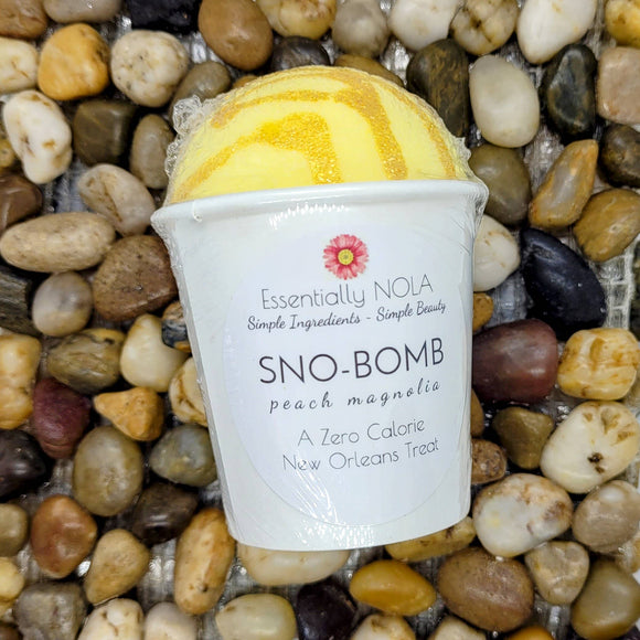 Sno Bombs - Sno Ball Bath Bombs: Peach Lemonade