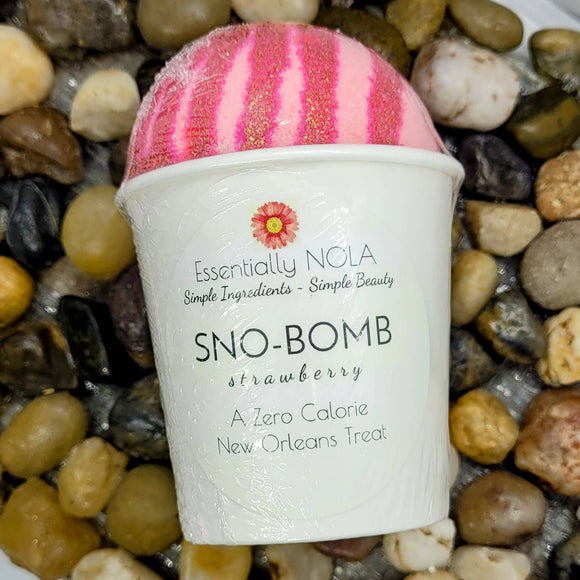 Sno Bombs - Sno Ball Bath Bombs: Strawberry