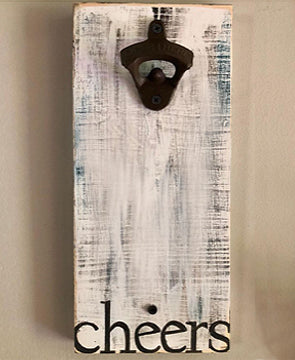 hanging wood bottle opener