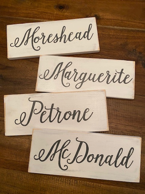 personalized name wood sign (custom)