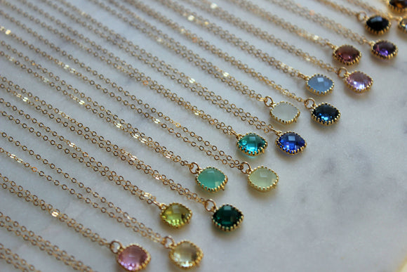 Gemstone Glass Necklaces