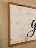 gather wood sign 4’