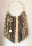 Yarn Hanging - Large Beige/Taupe/Brown