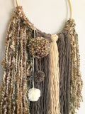 Yarn Hanging - Large Beige/Taupe/Brown